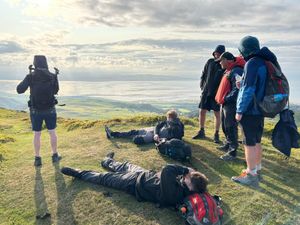The team trekked across 12 peaks in the Glyder and Carneddau mountain ranges in Snowdonia