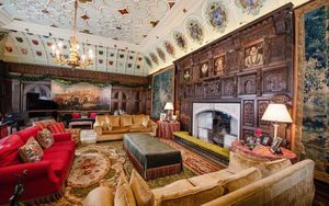 Library at Combermere Abbey