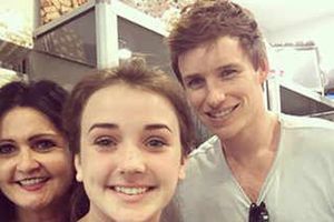 Eddie Redmayne was spotted in Ludlow