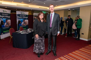 Principal and Chief Executive of QAC, Bev Jessop and Rt Hon Sir Stephen Timms, Minister for Social Security and Disability