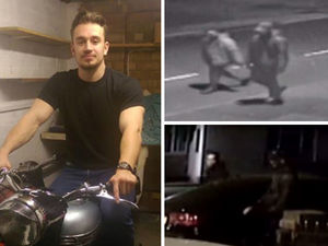 Supporting image for story: "How can they sleep at night?" James Brindley's suspected killers shown on video for first time