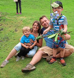 Family life – with husband Stuart and sons