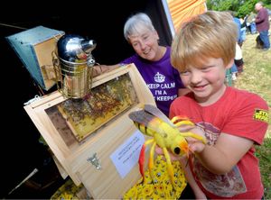 Alison Wakeman with Lucas Moon, six, from Pattingham