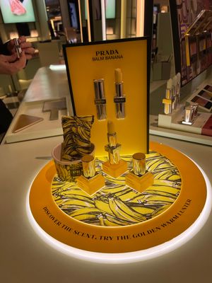 Viral Prada banana balm at the new look Selfridges beauty hall in Birmingham