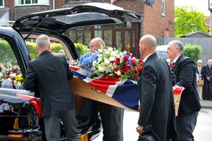 Funeral of former Sandwell Mayor, Bill Archer in Wednesbury 