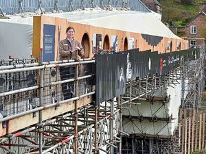 Supporting image for story: Watch: New view of Iron Bridge gives chance to witness conservation at work
