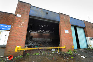 The damage at the unit in Cross Street North