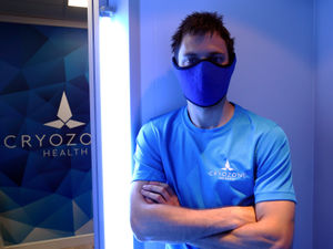 Supporting image for story: Shrewsbury company's minus-85 degree 'reverse sauna' switched on