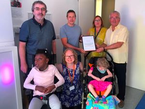 Supporting image for story: Goodyear team proud of new sensory suite at Black Country children's hospice