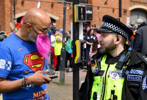 Lets-be-having-you the plod got involved in Pride.