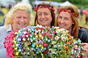 Yvonne Clewes, Angie Evans and Amy Clewes at the 2018 event