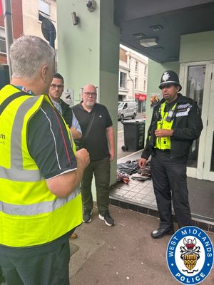 The partnership work continues the work to tackle anti-social behaviour in Stourbridge. Photo: West Midlands Police