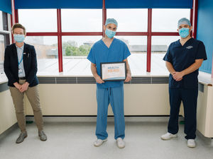 Supporting image for story: Health hero gets award for transforming theatres during Covid-19 pandemic