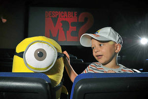 Supporting image for story: Red carpet treatment for brave Reece as Odeon staff lay on private showing of Despicable Me 2
