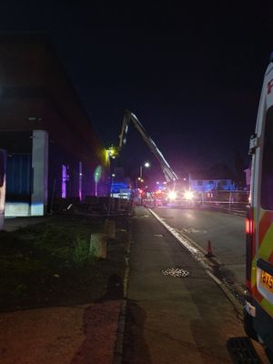 The road was blocked off by Smethwick Police