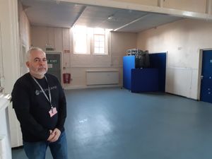 Councillor Mark Boylan at the current Lawley Community Centre. Picture: LDRS