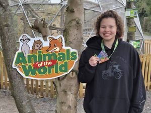 Supporting image for story: 'We were in awe!' - Telford zoo rewards student who raised more than £40,000 for animal charities with special gift