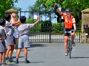 Supporting image for story: Shropshire mum's right royal cycling trip sees £4,000 raised for charities