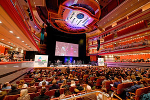 Symphony Hall was full of colour as the festival was officially launched