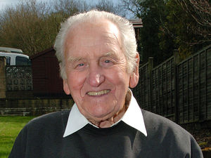 Norman Dewis at his home in Church Stretton