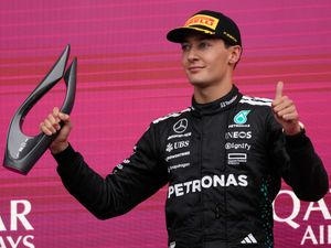 Supporting image for story: George Russell ‘glad to see chequered flag’ after battling illness in Baku