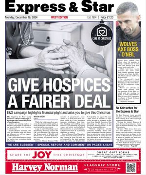 Fair Deal for Hospices front page