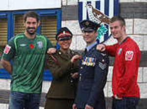 Wolves and Albion will join forces to show their support for the nationwide Poppy Appeal by wearing commemorative shirts.