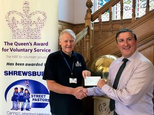 Supporting image for story: Shrewsbury Street Pastors given donation of £1,800