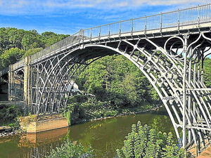 Supporting image for story: Let there be light! Restored Iron Bridge to open with permanent illumination