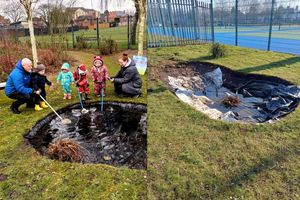An appeal has been launched after vandals ruined a new community pool after only one use