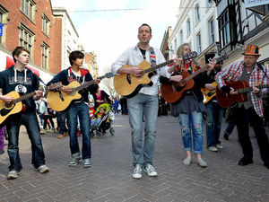 Supporting image for story: Shrewsbury tunes up for its Big Busk fundraiser