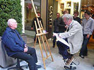 Supporting image for story: Art fan's brush with infamous painter