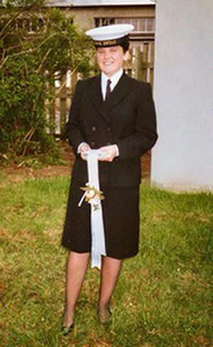 Sharon Pickering in uniform is 1990.