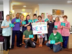Supporting image for story: Care home staff celebrate good rating