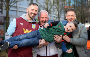 Richard Harris, Pete Harris, Mike Village and Kai Harris, aged 8, from Sheldon....