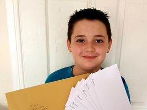 Supporting image for story: Boy, 10, writes letters to Compton Care patients in Wolverhampton