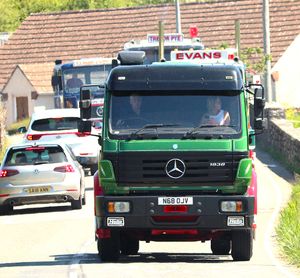 The annual lorry run on May 18. Picture: E A Bates. 