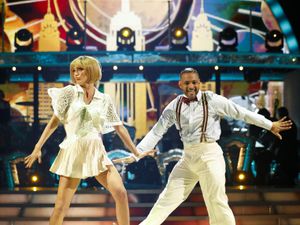 JLS star JB Gill and Lauren Oakley dancing