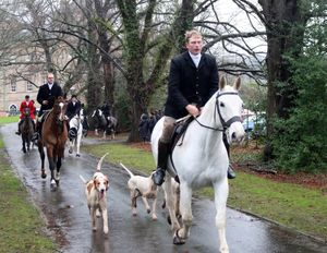 File photo from 2021 of the Albrighton and Woodlands Hunt at Hagley Hall Stourbridge..
