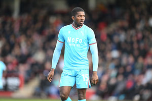 Walsall striker Daniel Kanu had a rare off day in Gloucestershire.