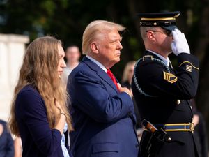 Supporting image for story: Bereaved families hit out at Kamala Harris over Donald Trump’s cemetery visit