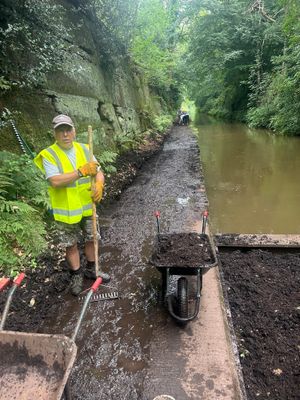 Mud left the tow path 'almost impassable'. Picture: Market Drayton Town Council
