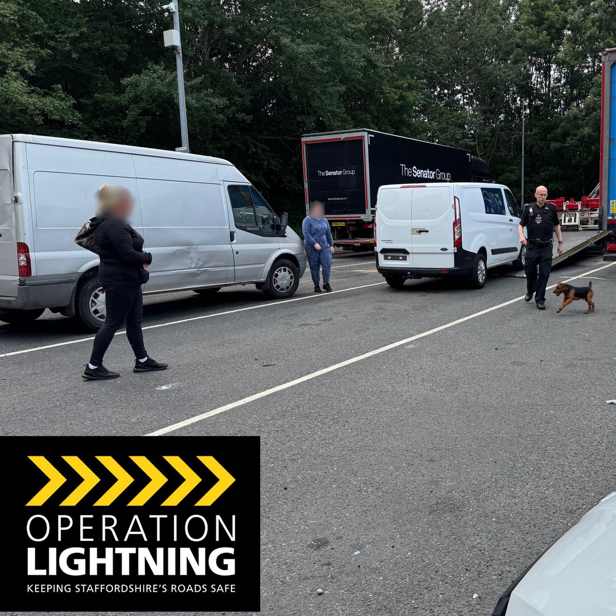 Vans seized and penalty notices given after being stopped by police near Stafford