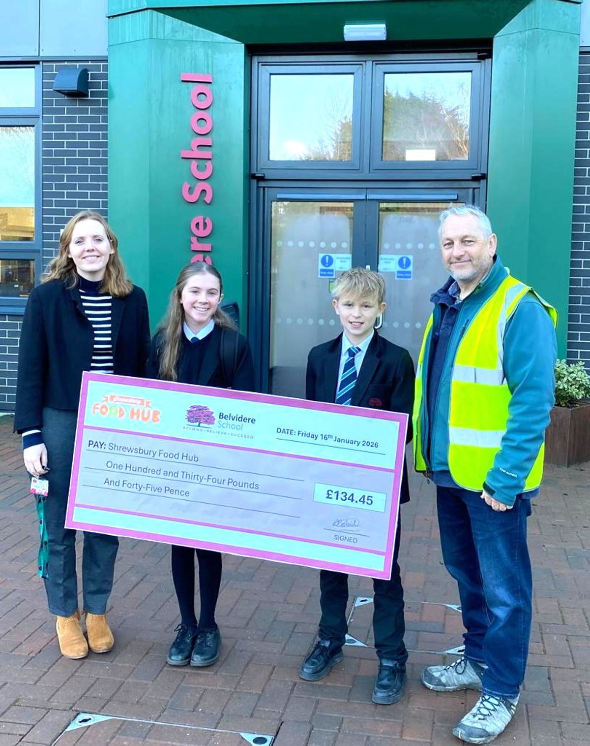 Pupils raise &pound;134 for Shrewsbury Food Hub