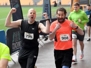 There was cheers from this runner as the race got underway