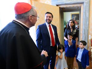 Cardinal Pietro Parolin meets JD Vance