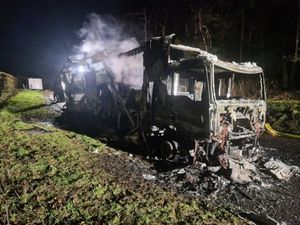 Smoke coming from the horsebox