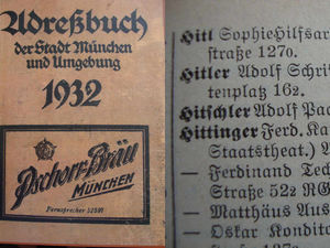 Supporting image for story: Hitler's address book at Ludlow auction