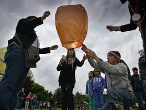 Supporting image for story: Memories and lanterns as Georgia Williams' friends and family mark sad anniversary