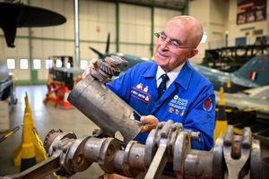 RAF Museum volunteer Roy Martin. Photo: Bob Greaves Photography